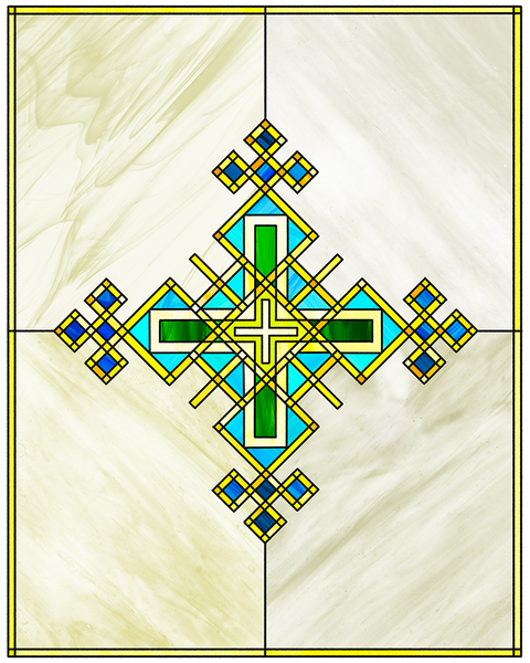 Ethiopian Cross [Stained Glass Remix] by Bill Lee